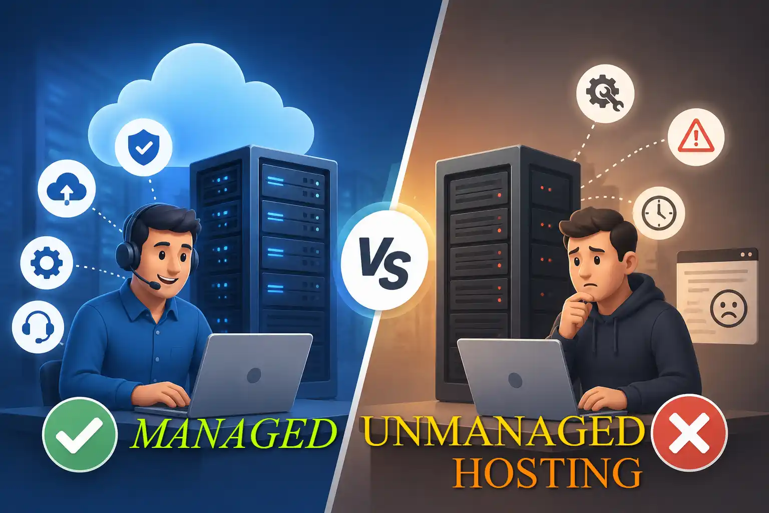Managed vs Unmanaged Hosting: What's the Difference