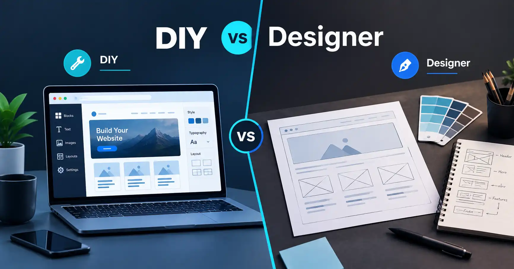 DIY Website vs Hiring a Web Designer